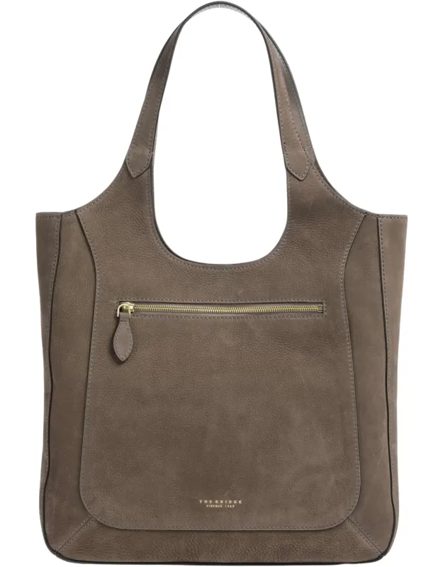 Soft Brushed Cow Leather Tote Bag