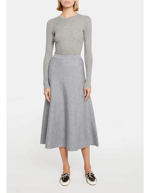 Freddie Midi Wool-cashmere Skirt