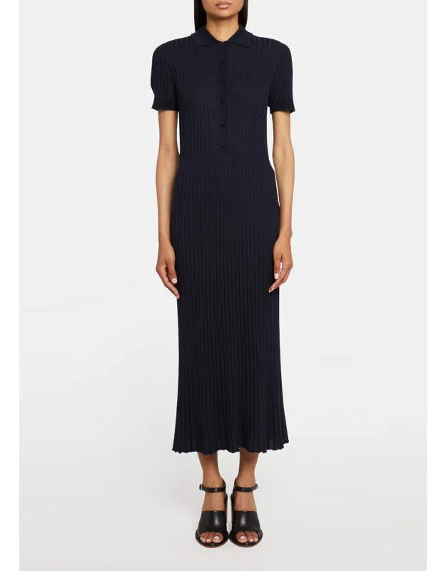 Ribbed Cashmere Dress
