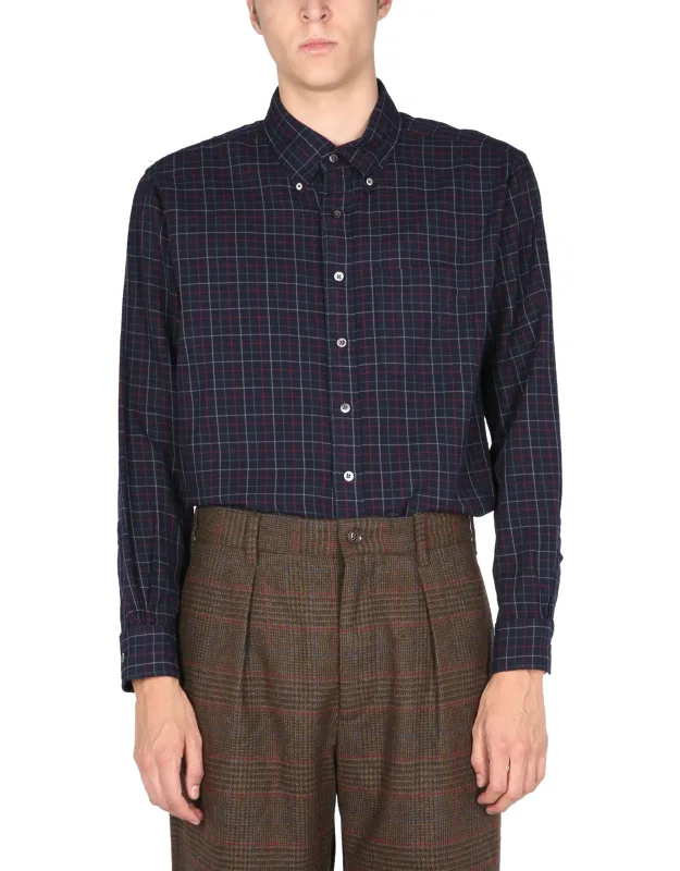_engineered Garments "19 Century" Shirt Button Down Collar, Front Button Closure_