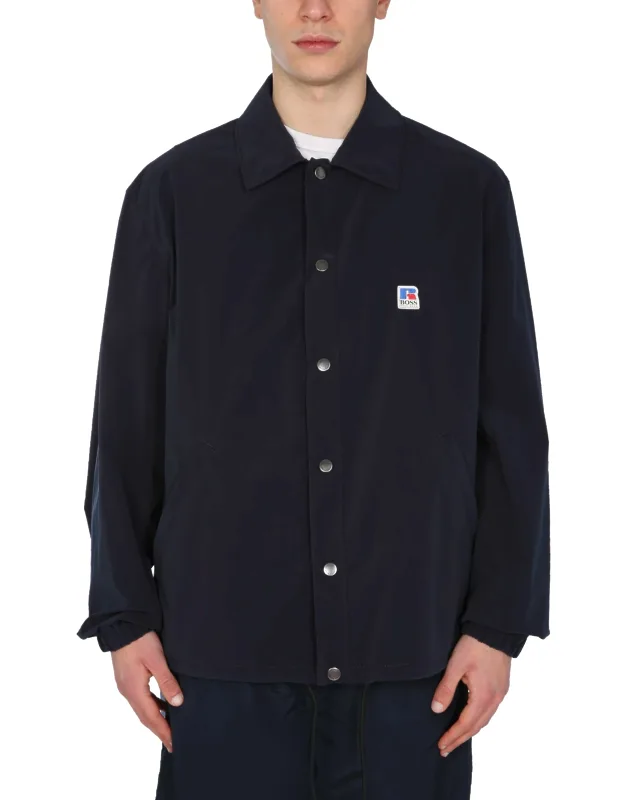 Relaxed Fit Jacket With Russell Athletic Logo