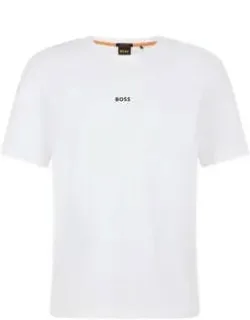 Relaxed-fit T-shirt In Stretch Cotton With Logo Print