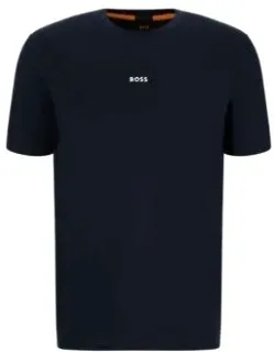 Relaxed-fit T-shirt In Stretch Cotton With Logo Print