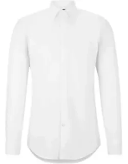 Slim-fit Dress Shirt In Easy-iron Stretch Cotton