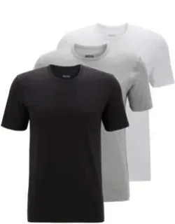 Three-pack Of Logo-embroidered T-shirt In Cotton
