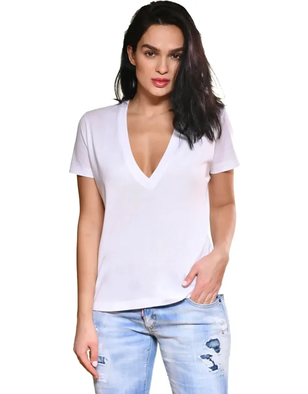 Short Sleeve V-neck Tee