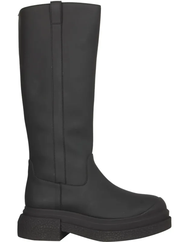 _stuart Weitzman Charli Boots 4.5 Cm High Leg Side Zip Closure_