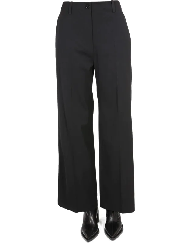 Patou Iconic Pants With Button And Zipper Front Closure