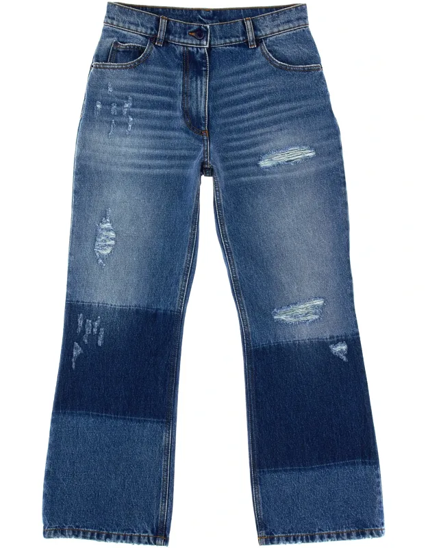 Jeans With Star Inlays