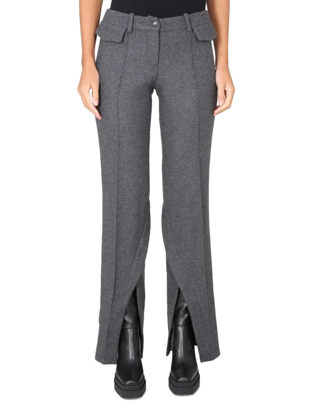 Grenada Pants Peaked Lapels Button Closure Single Breasted Coat