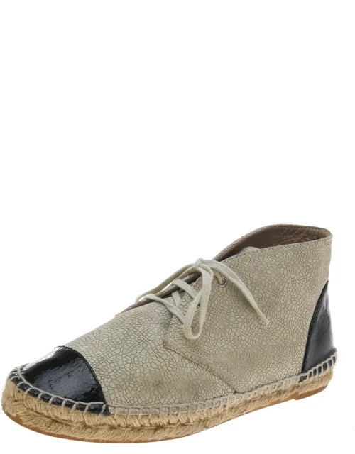 Cap Toe Espadrille High Top Sneakers
