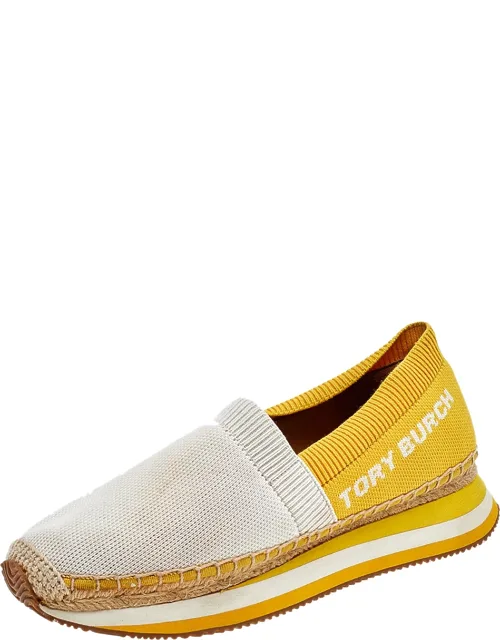 Knit Fabric Daisy Espadrille Slip Ons