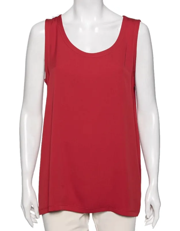 Silk Sleeveless Top