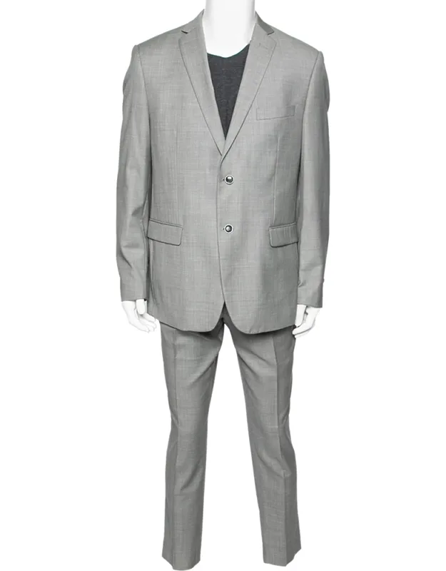 Vintage Wool Slim Fit Single Breasted Suit