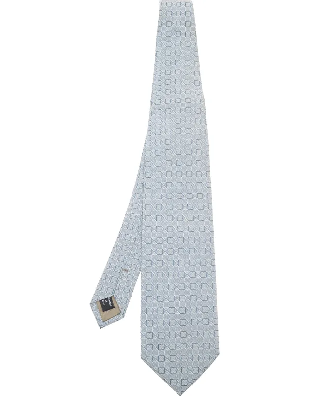 Square Patterned Silk Jacquard Tie