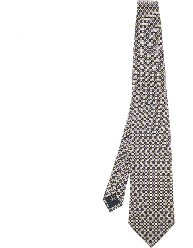Floral Printed Silk Tie