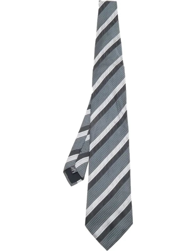 Striped Silk Jacquard Tie