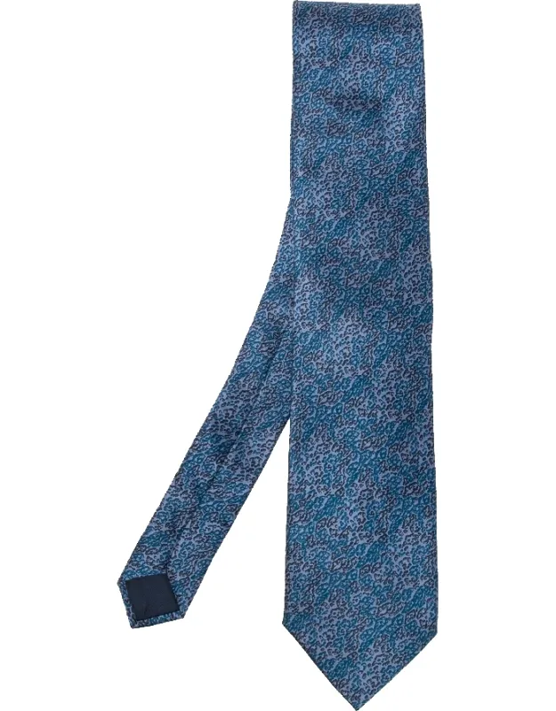 Abstract Print Silk Tie