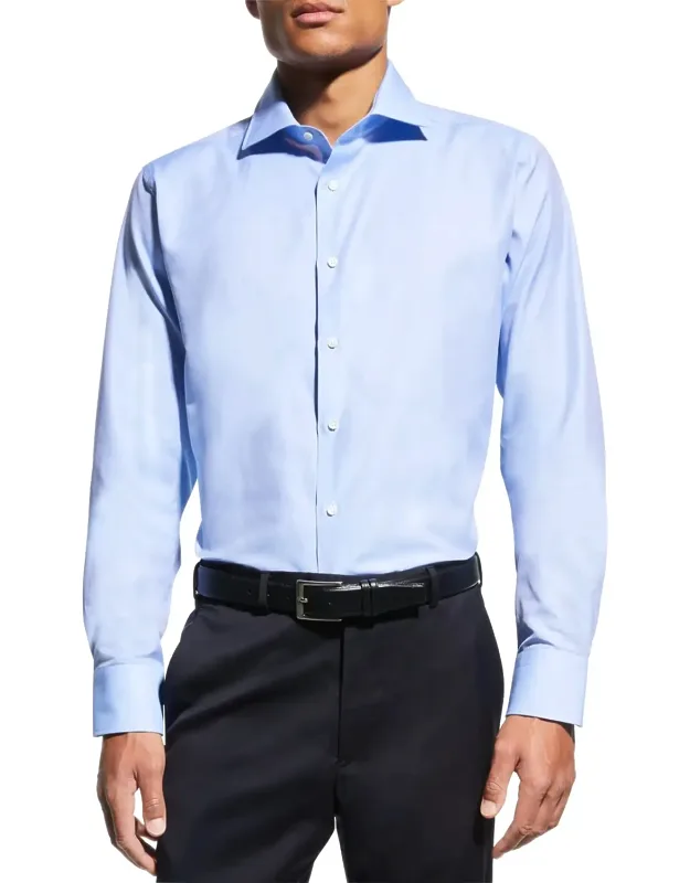 Wrinkle-resistant Solid Dress Shirt