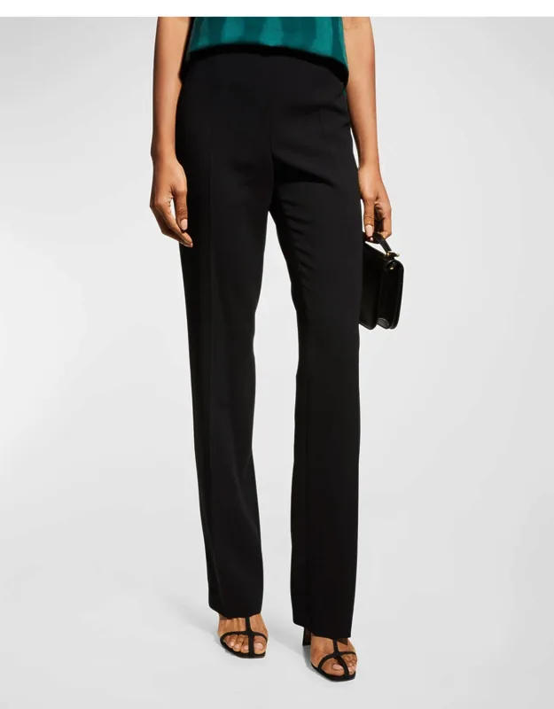 Carol Classic Flat-front Pants High-rise Waist, Flat Front