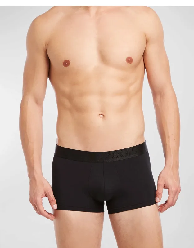 Solid No-show Boxer Trunks