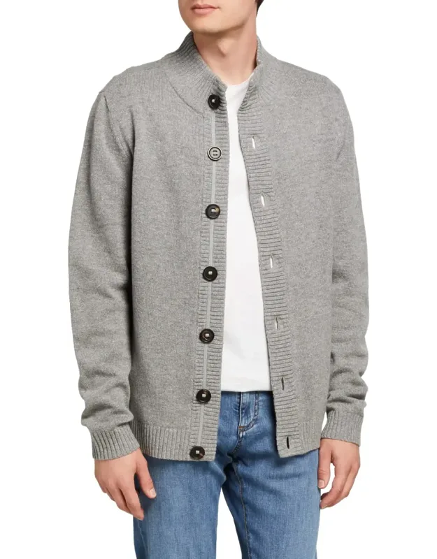 Palmer Stand-collar Cardigan