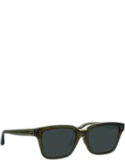 Semi-transparent Square Sunglasses