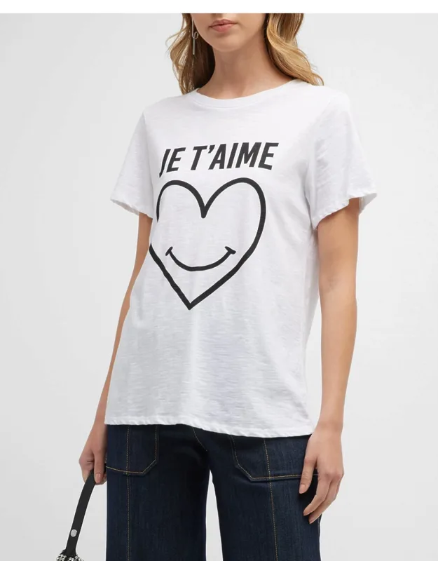 Smiling Heart Cotton Graphic Tee