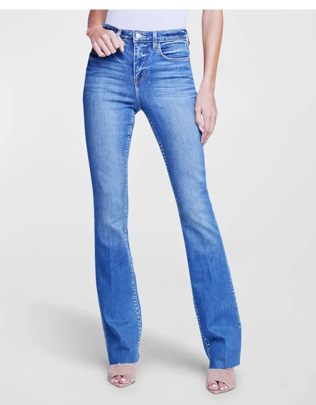 High Rise Straight Jeans