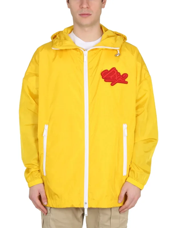 Dsquared Jacket With High Neck And Hood