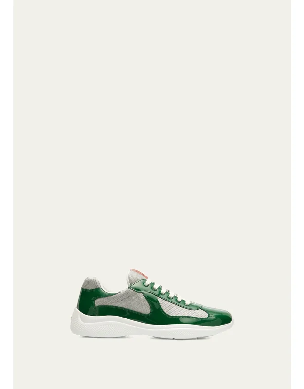 America's Cup Patent Leather Patchwork Sneakers