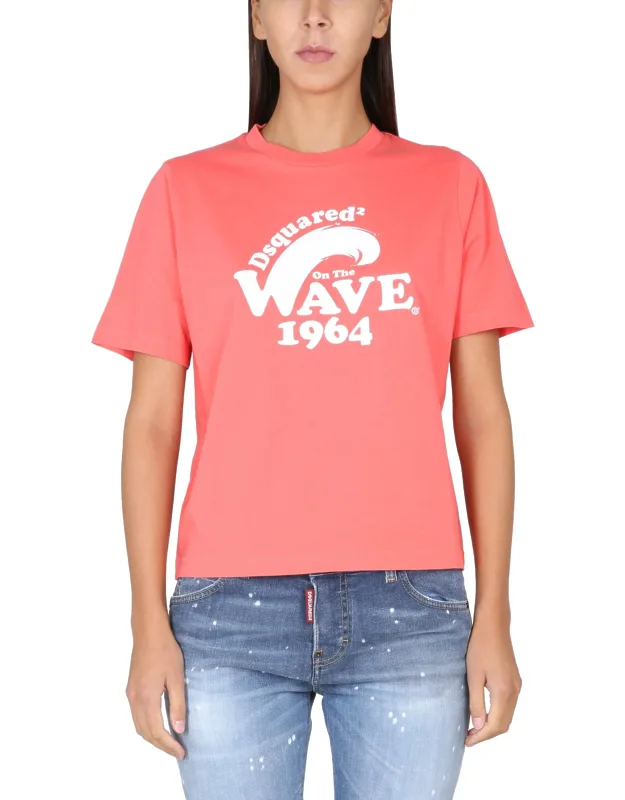 T-shirt Crowling Logo Print 100% Cotton