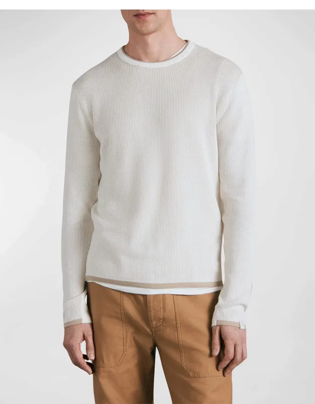 Harvey Two-tone Knit T-shirt