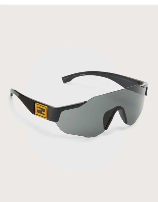 Ff-logo Rimless Shield Sunglasses