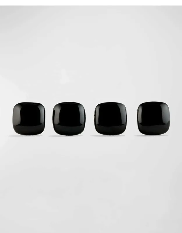 Me's Streamline Cushion Onyx Shirt Studs