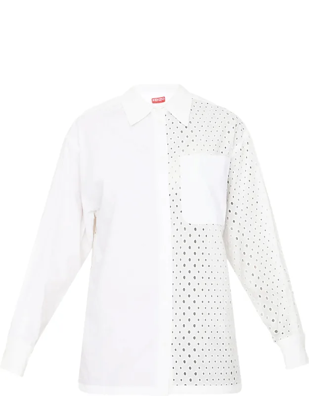 Broderie Anglaise Cotton Shirt