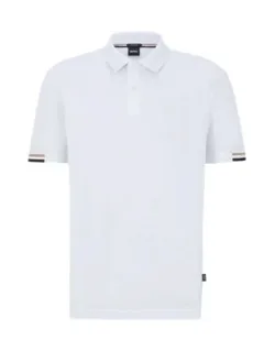 Regular-fit Polo Shirt With Rubberized Logo