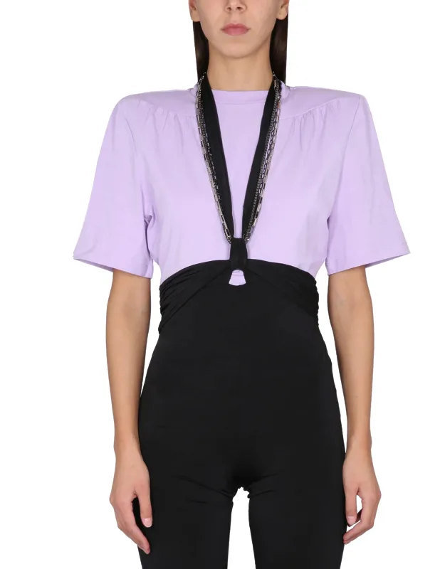 T-shirt With Jewel Embellishment