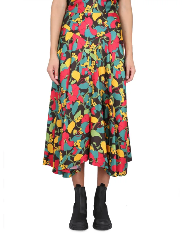 La Doublej Skirt 100% Silk Made In Italy