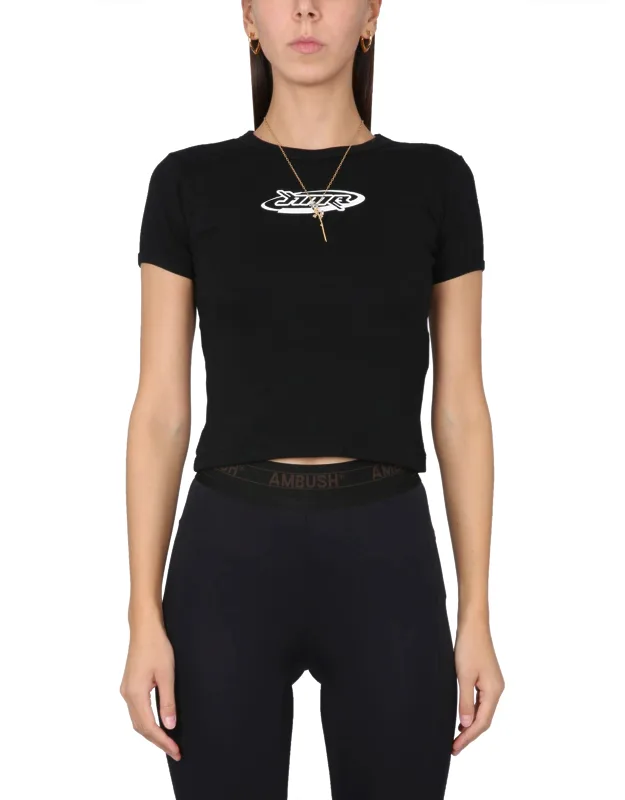 Ambush Graphic T-shirt With Crowling Logo Print