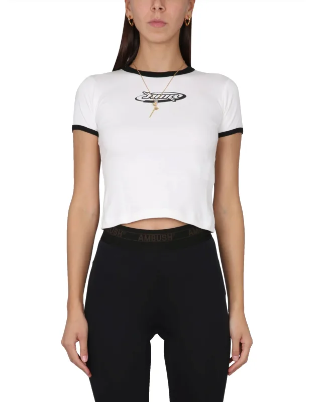 Ambush Graphic T-shirt With Crowling Logo Print