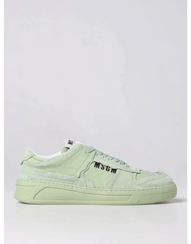 Leather And Repet Sneakers