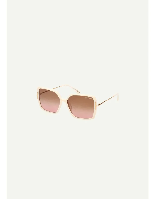 Amber Acetate Butterfly Sunglasses