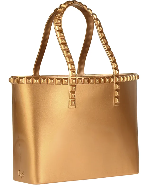Seba Mid Tote Jumbo Studs - Metallic Jelly