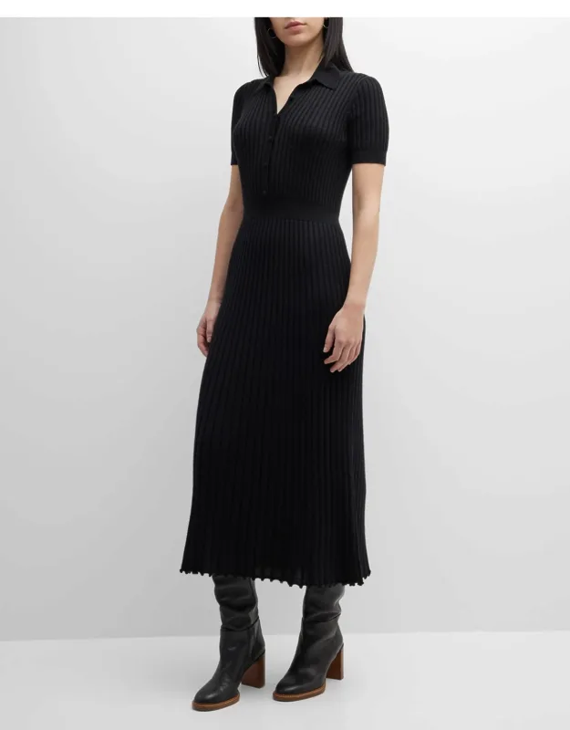 Ribbed Cashmere Dress