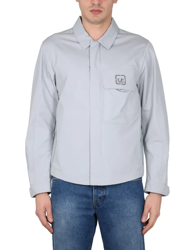 C. P. Company Shirt Classic Collar Front Zipper Closure