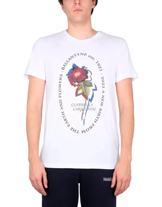 _ballantyne Crewneck T-shirt Regular Fit 100% Cotton_
