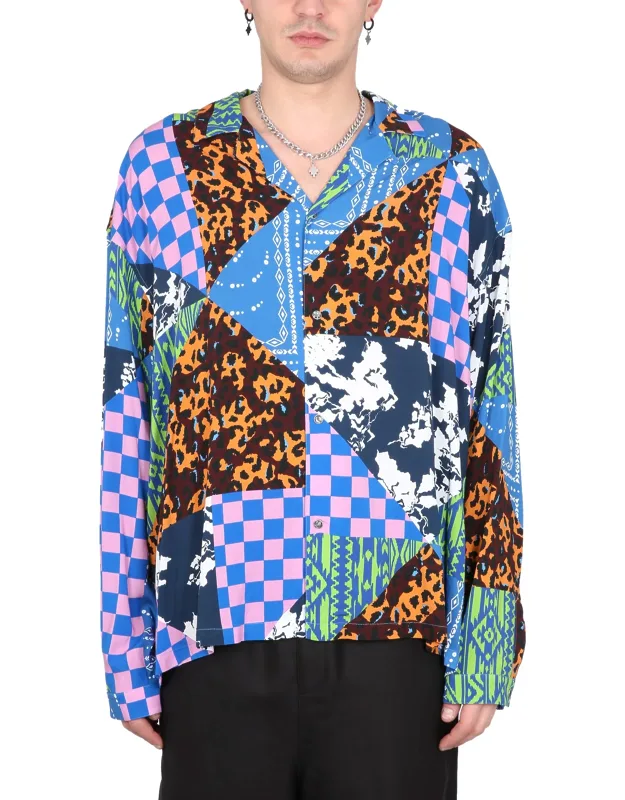 Hawaii Mix & Match Shirt, Bowling Collar, Loose Fit