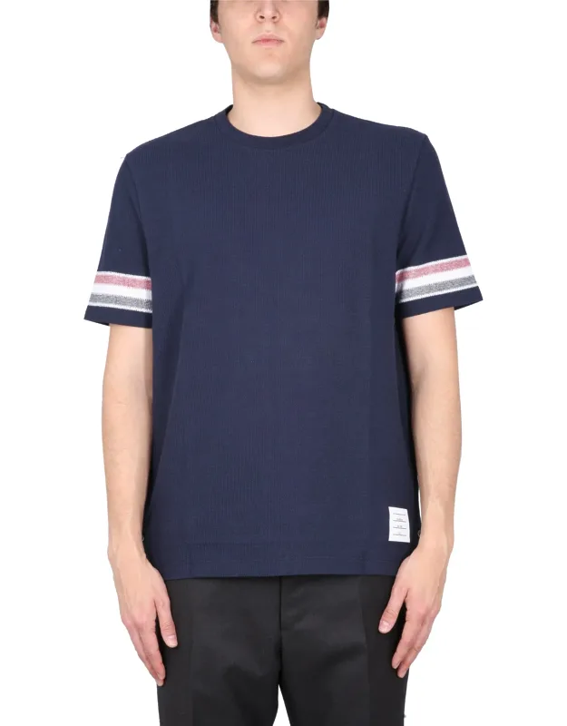 Stripes T-shirt With Contrasting Sleeves