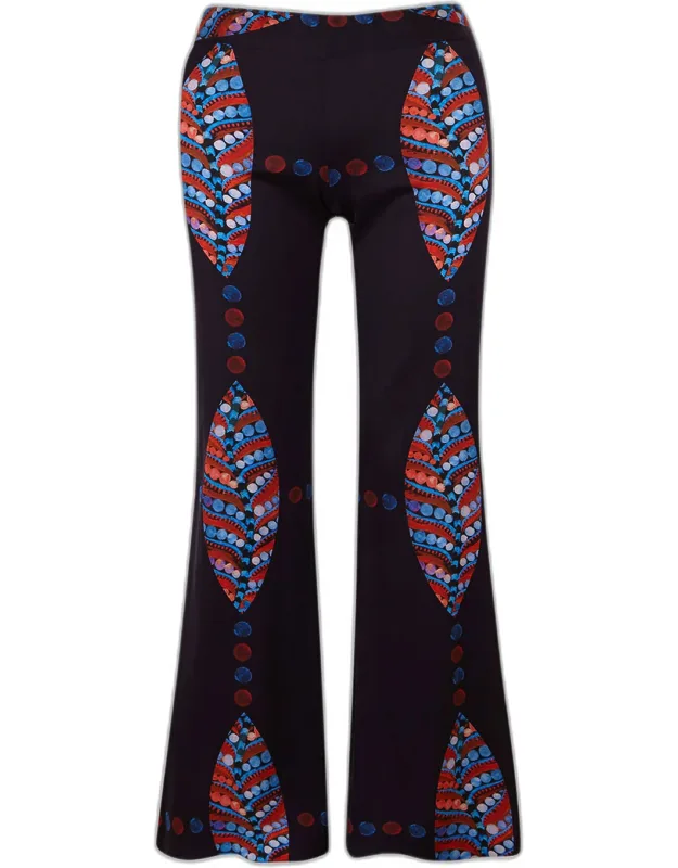Printed Flare Pants